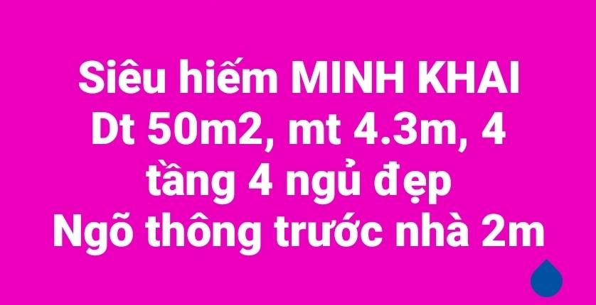 Nhà phố Minh Khai 50m² giá 7.98 tỷ - Sổ đỏ chính chủ, ngõ thông đẹp!