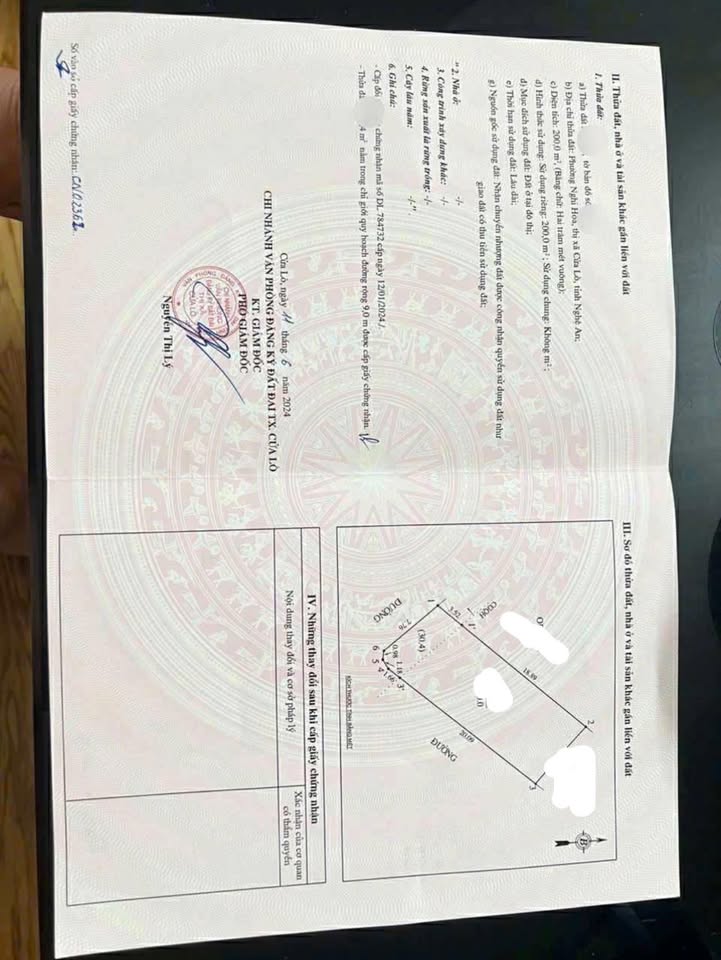 Đất 2 mặt tiền Trương Văn Lĩnh, Cửa Lò 200m² giá 3 tỷ - Gần biển chỉ 300m!