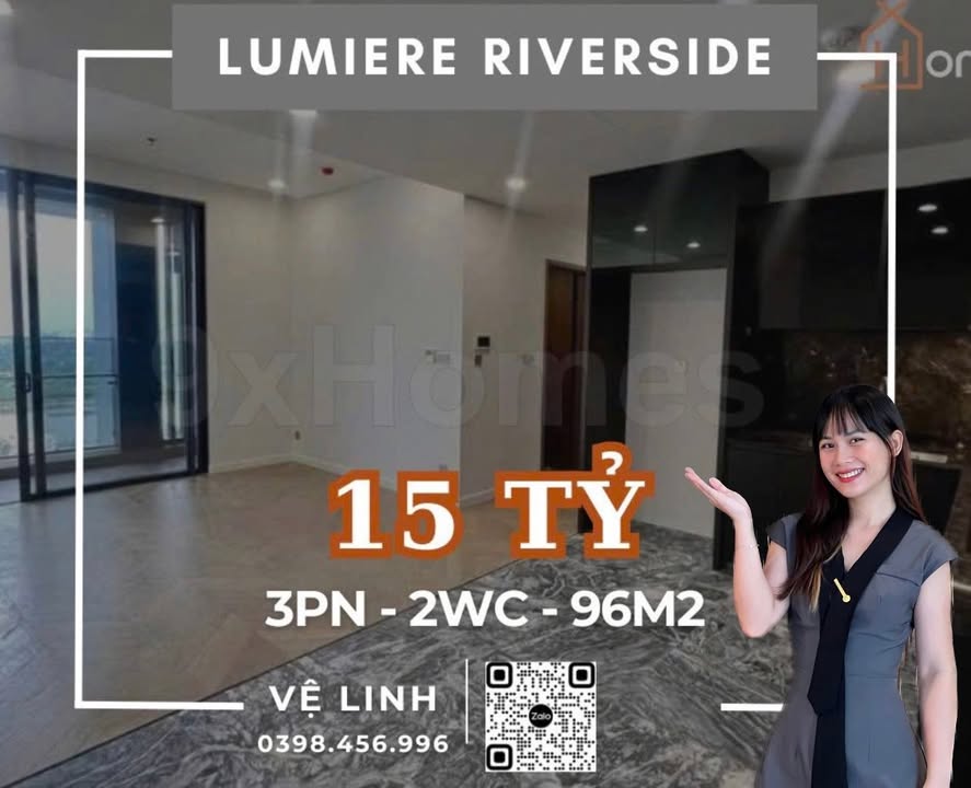 Căn hộ Lumiere Riverside Thảo Điền 96m² giá 15 tỷ - View sông tuyệt đẹp!