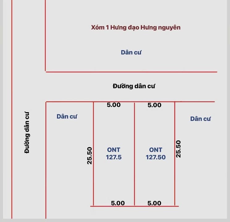 Đất nền Hưng Đạo, Hưng Nguyên 127.5m² giá 1 tỷ - Cơ hội đầu tư tuyệt vời!