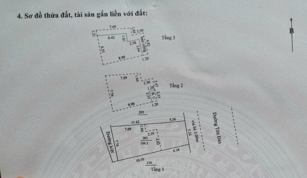 Nhà 3 tầng Cẩm Lệ Đà Nẵng 107m² giá 6.5 tỷ - Mặt tiền đường Tôn Đản