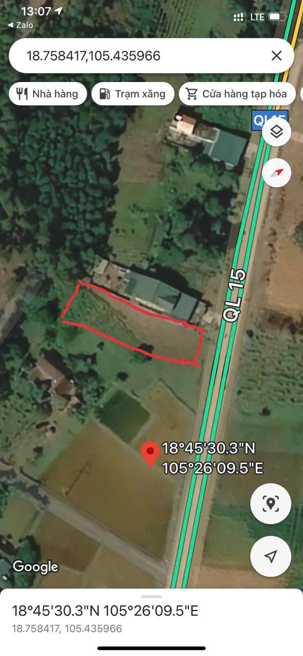 Đất mặt đường Quốc lộ 15 Nam Đàn 451m² giá 2 tỷ - Sổ đỏ chính chủ ngay!