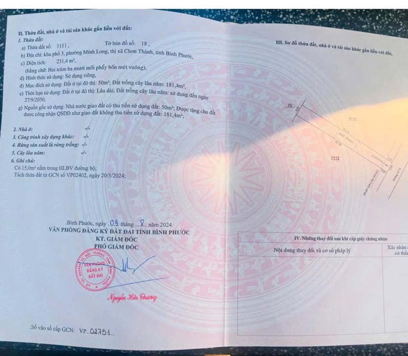 Đất nền Minh Long Chơn Thành 230m² giá 680 triệu - Sổ đỏ chính chủ, thổ cư 100%!