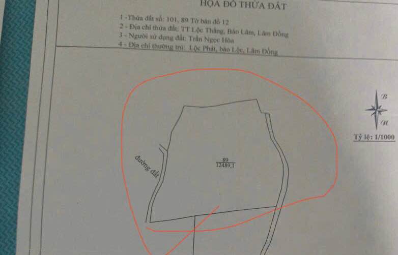 Đất nông nghiệp 1ha2 Lộc Thắng Bảo Lâm giá chỉ 2.8 tỷ - Cơ hội đầu tư tốt!