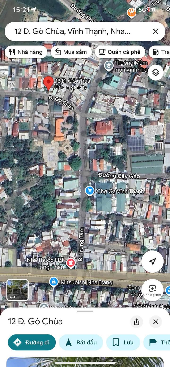 Đất thổ cư mặt tiền Gò Chùa, Nha Trang 143m² - Kinh doanh dễ dàng!