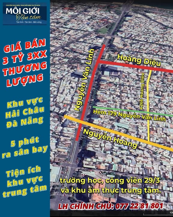 Nhà 2 tầng K266 Hoàng Diệu, Hải Châu 45.9m² giá 3.3 tỷ - Sổ hồng riêng, vị trí đắc địa!