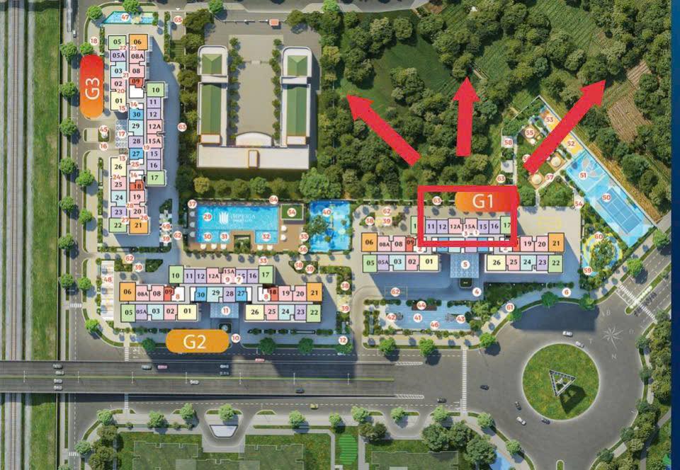 Căn hộ Sola Park Tây Mỗ 43m² giá 3.5 tỷ - Hướng mát, sẵn HĐMB!