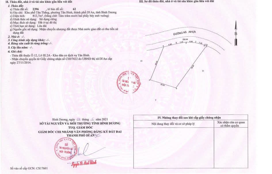 Bán biệt thự Biconsi Tân Bình, Dĩ An 812m² giá 20.5 tỷ - Cơ hội đầu tư tuyệt vời!