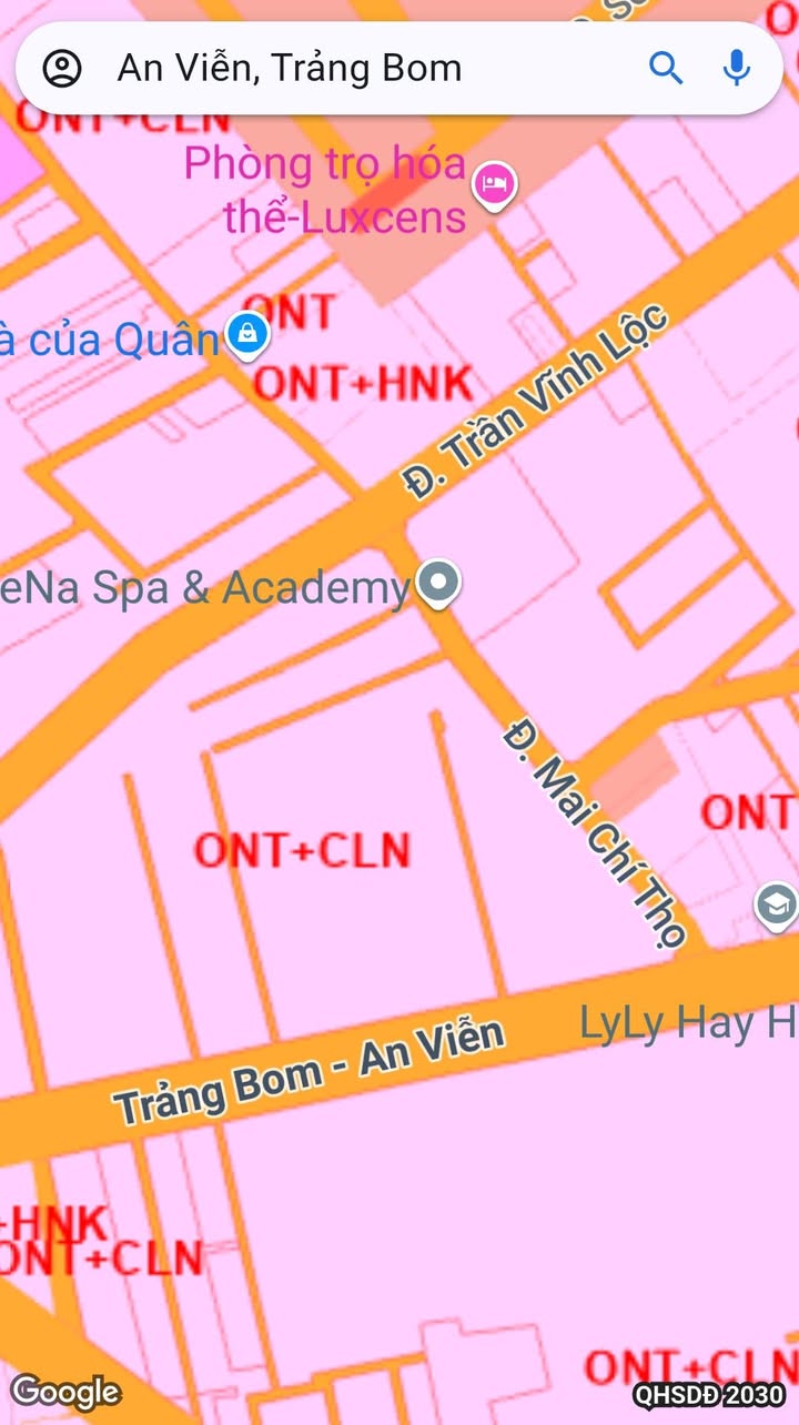 Đất mặt tiền đường Mai Chí Thọ, xã An Viễn, Trảng Bom, Đồng Nai - Gần trung tâm chỉ 2 tỷ!