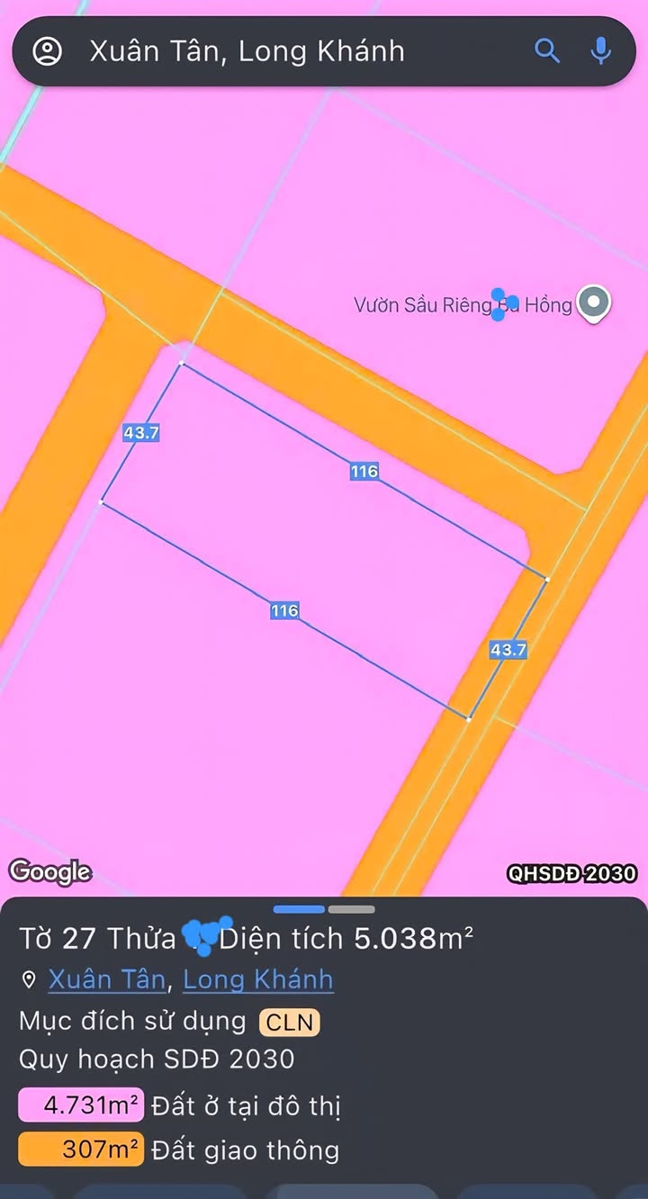 Đất nền Long Khánh 5038m² giá thỏa thuận - Đầu tư sinh lời ngay hôm nay!