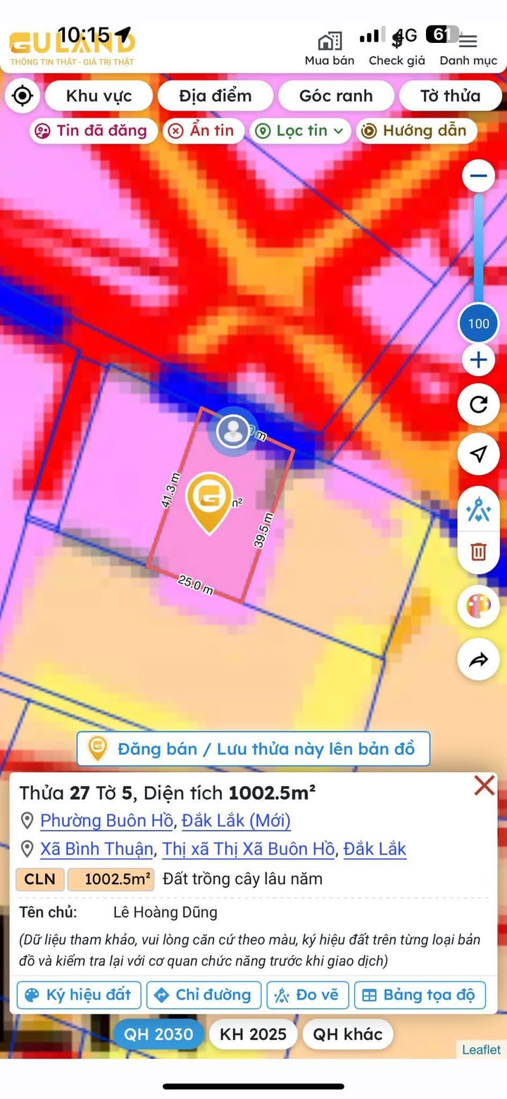 Đất nền 1 sào phường An Lạc, Buôn Hồ giá 2.9 tỷ - Đầu tư sinh lời hấp dẫn!