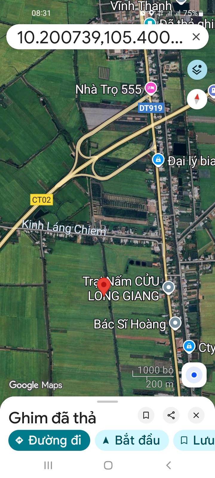 Đất nông nghiệp Thạnh Quới, Vĩnh Thạnh, Cần Thơ 7516m² giá 3.6 tỷ - Cơ hội đầu tư sinh lời!