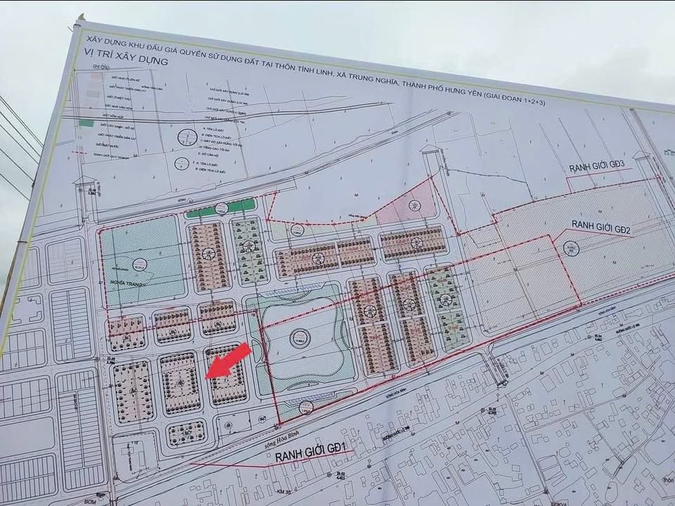 Đất nền Trung Nghĩa Hưng Yên 100m² giá 3.9 tỷ - Hướng Đông, không lỗi phong thủy!