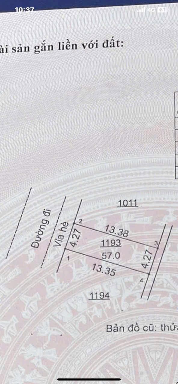 Đất dịch vụ Thăng Long 9, Kim Chung, Hoài Đức 57m² giá 9 tỷ - Đầu tư sinh lời ngay!