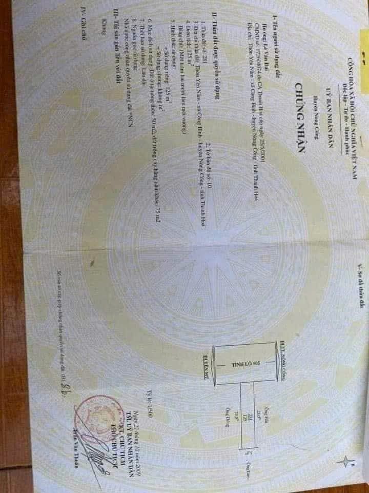 Đất nền Yên Mỹ, Nông Cống 125m² giá 900 triệu - Phù hợp kinh doanh tiệm thuốc!