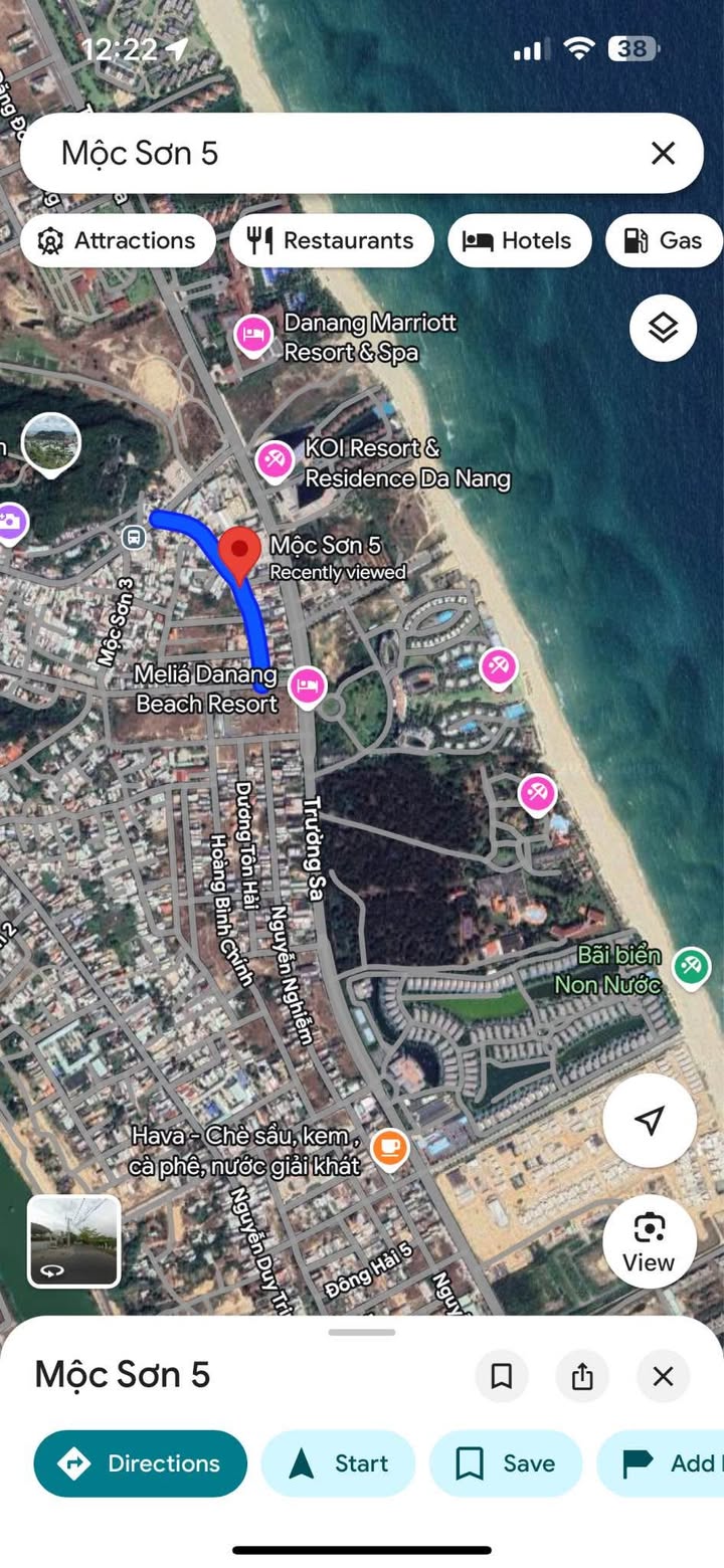 Đất nền Hòa Hải, Ngũ Hành Sơn, Đà Nẵng 100m² giá 5 tỷ - Đối diện bãi tắm Non Nước