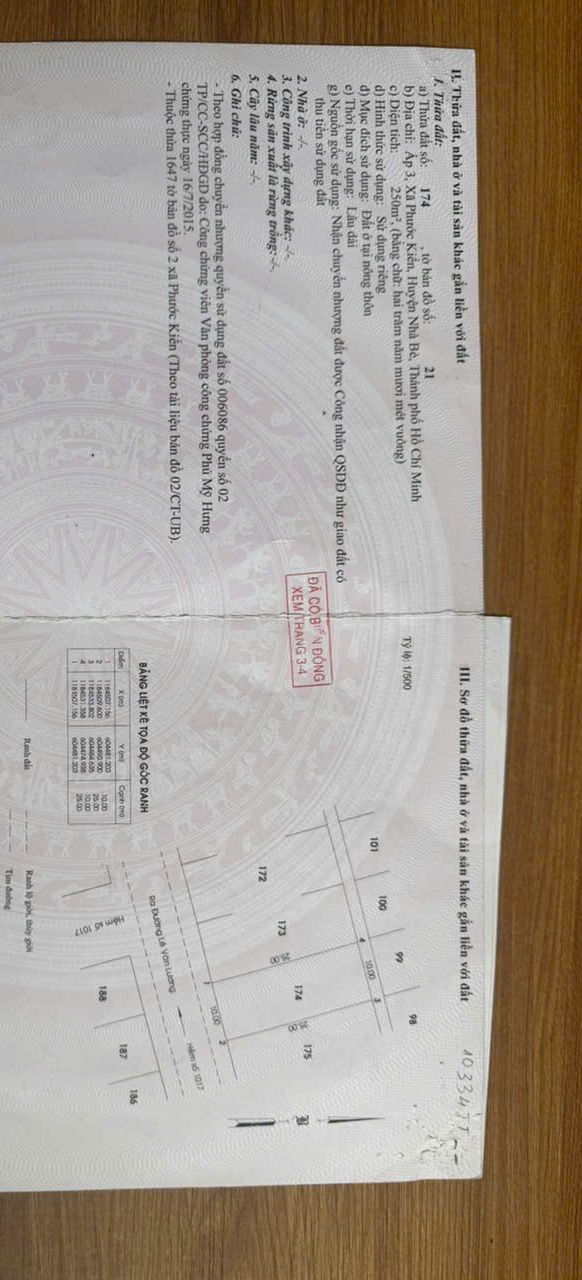 Đất nền đường B7, Phước Kiển, Nhà Bè 250m² - Đầu tư sinh lời ngay!