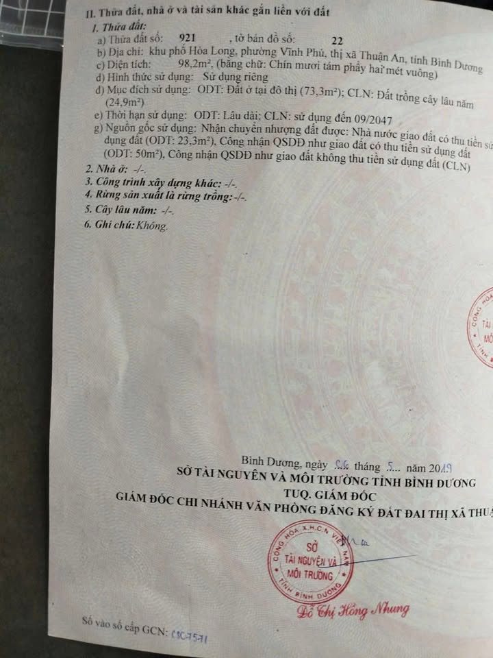 Đất nền đường Vĩnh Phú 38A, 98m² giá 3.6 tỷ - Xây dựng tự do ngay!