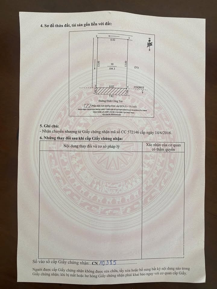 Nhà mặt tiền Đinh Công Trứ, TP Vinh 104m² chỉ 10 tỷ - Cơ hội vàng đầu tư!