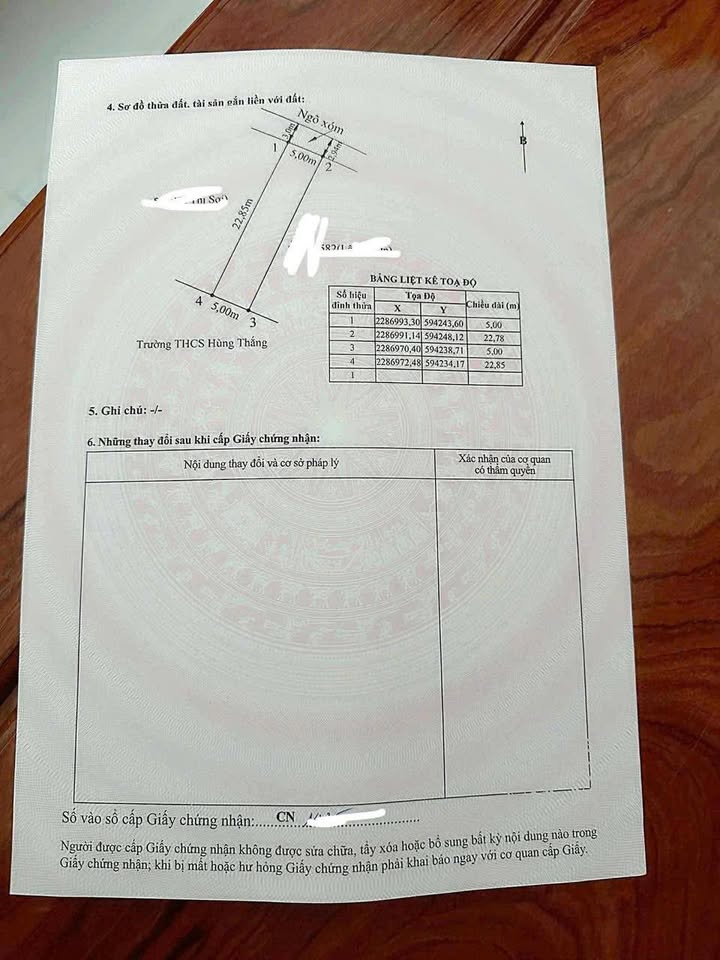 Đất thổ cư Thôn 5 Hùng Thắng 114m² giá chỉ 1 tỷ - Đầu tư sinh lời tốt!