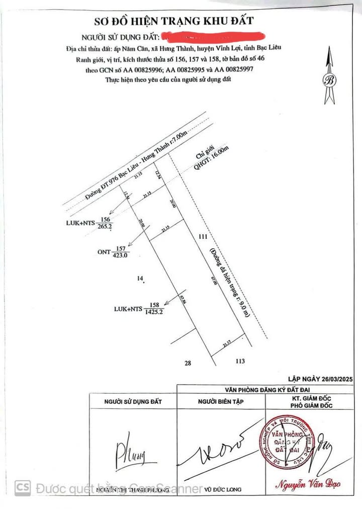 Đất nền góc Hương Lộ 6, Vĩnh Lợi, Bạc Liêu - 2100m² - Cơ hội đầu tư tuyệt vời!