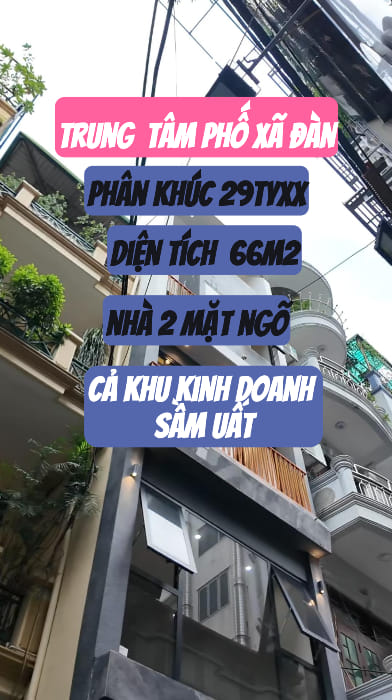 Nhà phố Xã Đàn, Đống Đa 65m² giá 30 tỷ - Kinh doanh sinh lời ngay!