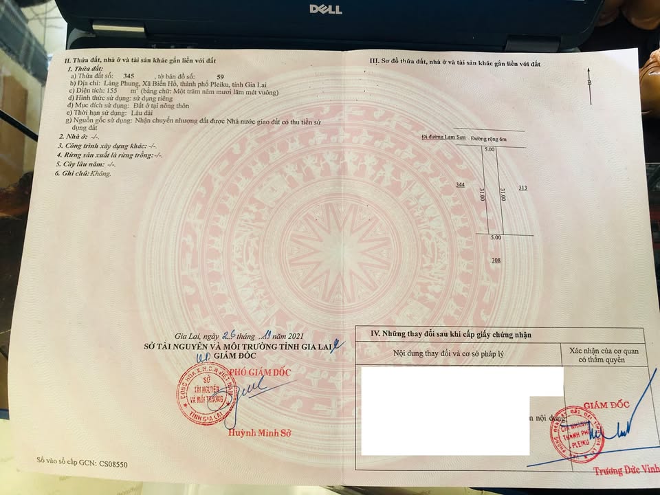 Đất nền chính chủ tại Hẽm 80 Lam Sơn, Biển Hồ, Pleiku - 155m² chỉ 400 triệu!