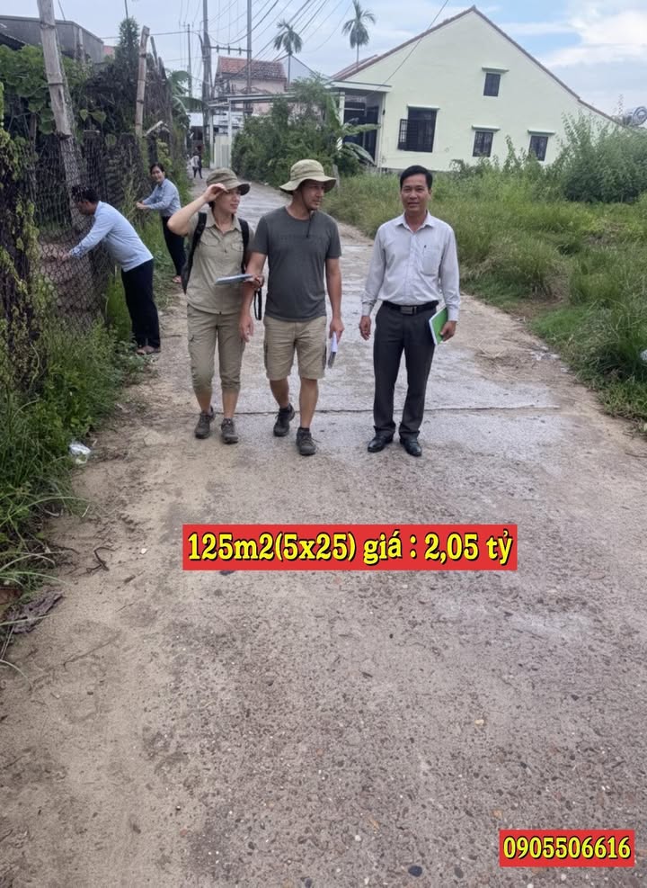 Đất nền Hùng Vương Hội An 125m² giá 2.05 tỷ - Sổ đỏ chính chủ, đầu tư sinh lời!