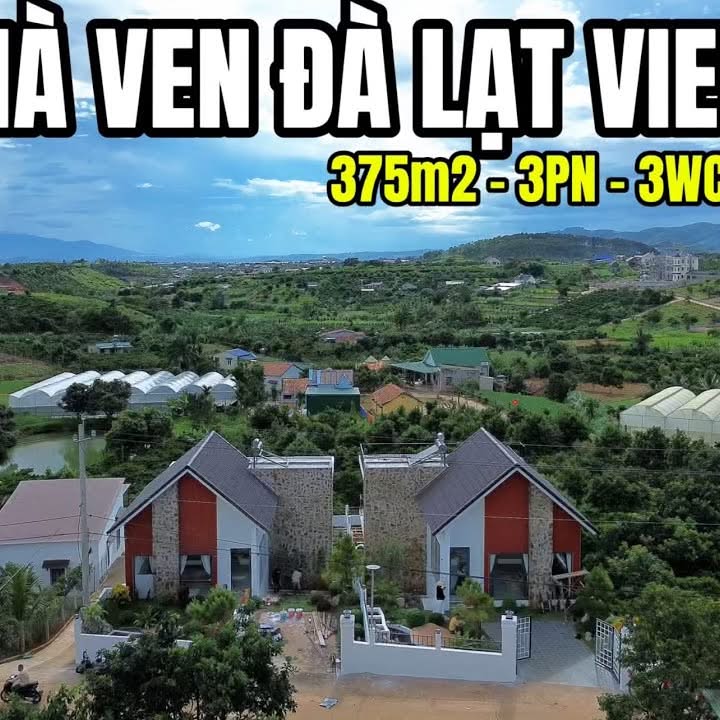 Nhà đẹp Ven Đà Lạt 375m² giá 3.55 tỷ - View tuyệt đẹp, sân vườn thoáng mát!