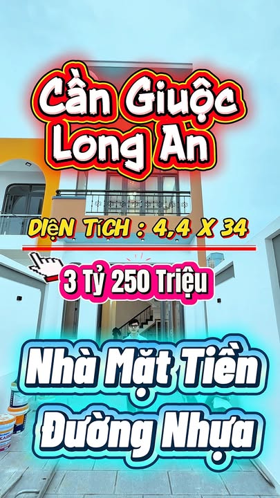 Nhà mặt tiền đường Huỳnh Thị Luông, Cần Giuộc 149m² giá 3.25 tỷ - Chính chủ sang tên ngay!