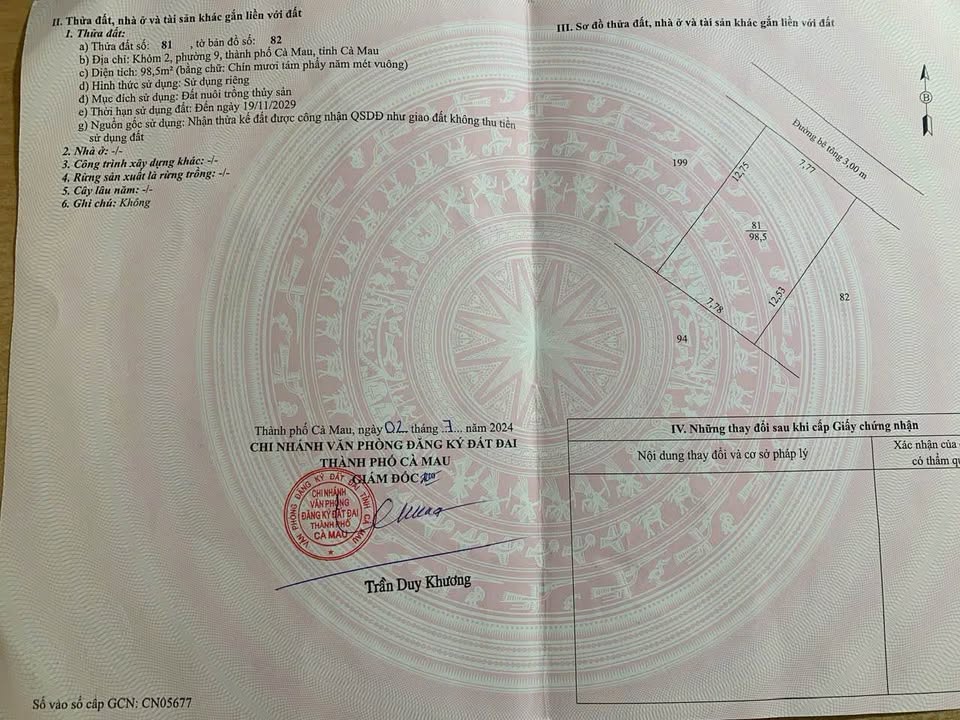 Đất nền phường Tân Xuyên 98m² giá 6.895 tỷ - Đầu tư sinh lời ngay!