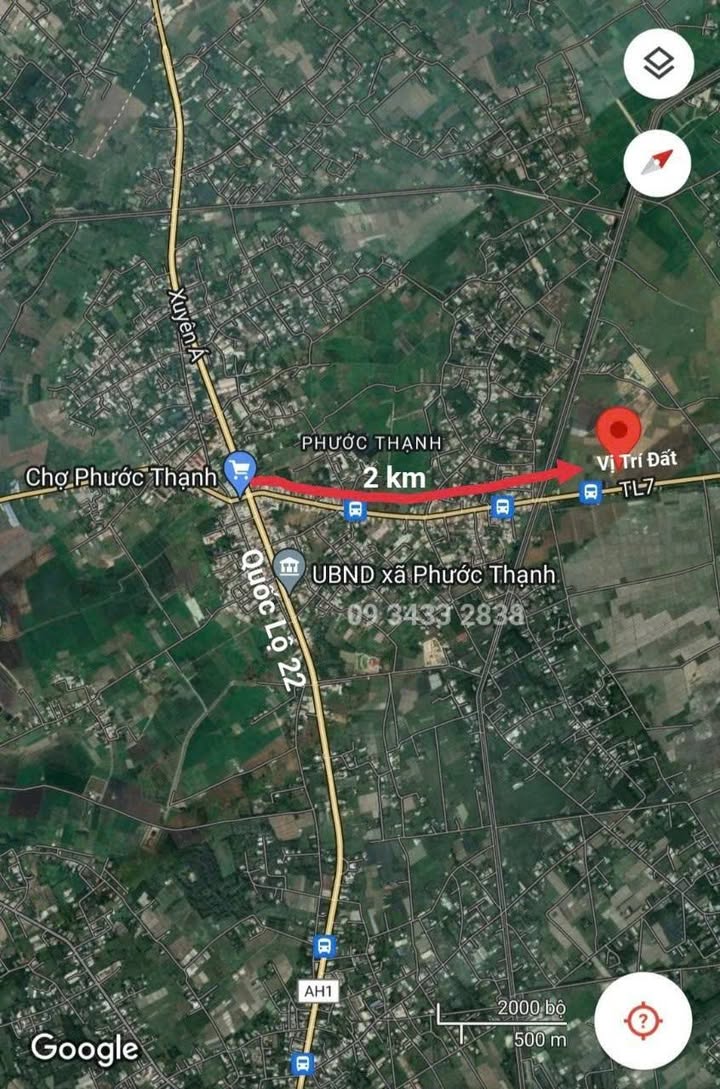 Đất mặt tiền Tỉnh Lộ 7, Củ Chi 2 HECTA giá 50 tỷ - Cơ hội đầu tư tuyệt vời!