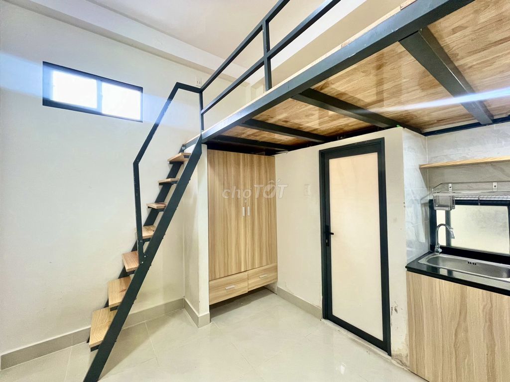 Căn hộ gác lửng mới 100% tại Phan Văn Hân - Bình Thạnh, chỉ 4.3 triệu/tháng!
