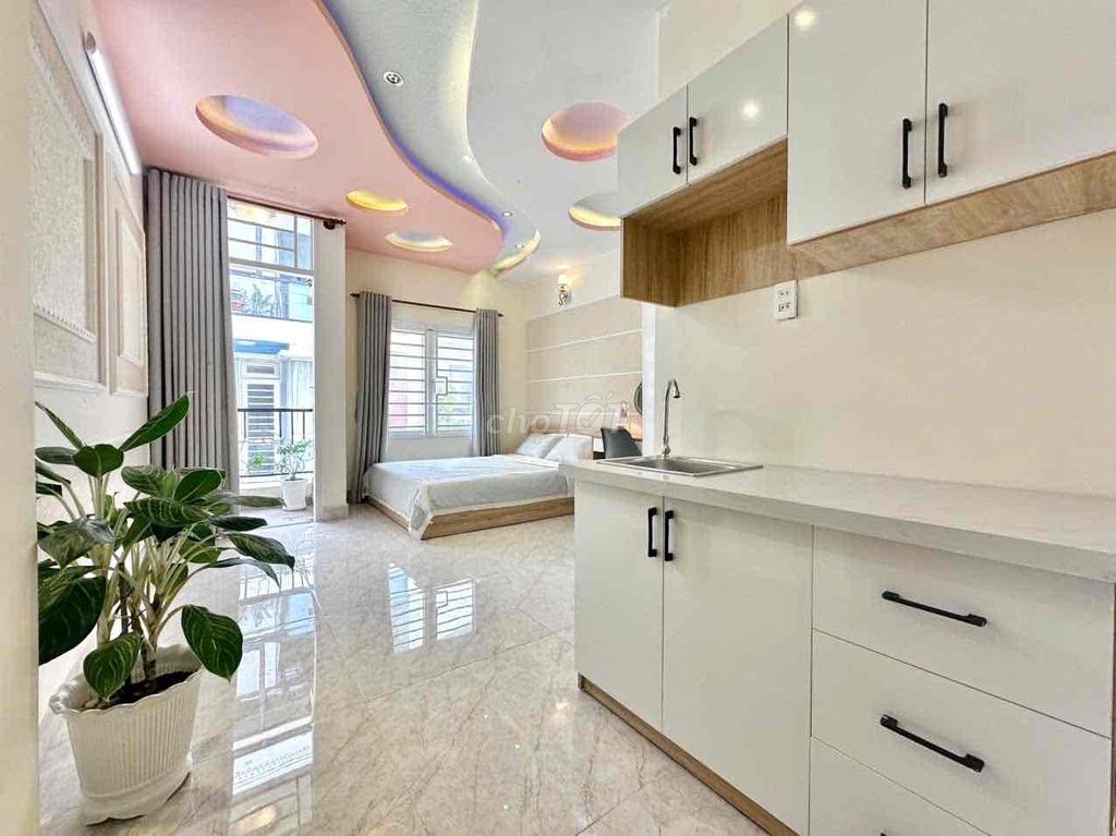 Căn hộ dịch vụ Nơ Trang Long 35m² giá 5.8 triệu - Full nội thất cao cấp!