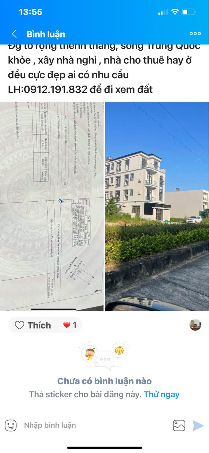 Đất nền Trần Nhật Duật Móng Cái 111m² giá 3.55 tỷ - Đường lớn, tiềm năng đầu tư cao!