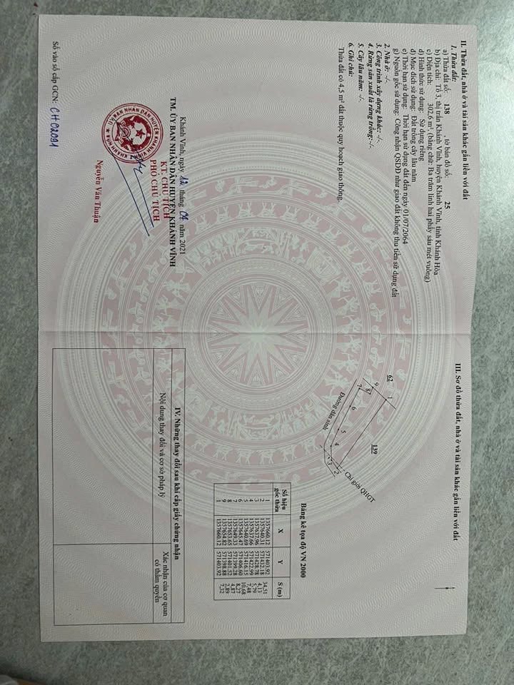 Đất 2 mặt tiền tại thị trấn Khánh Vĩnh 302m² giá 700 triệu - Cơ hội đầu tư hấp dẫn!