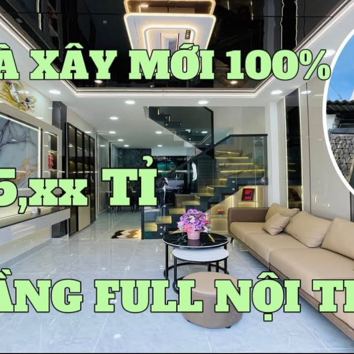 Nhà đẹp xây mới Gò Vấp 35m² giá 5.75 tỷ - Full nội thất sang trọng!