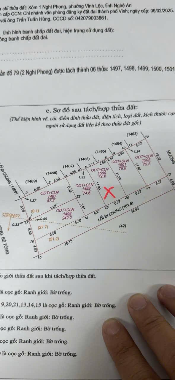 Đất nền Nghi Lộc 75m² giá 1.1 tỷ - Đầu tư thông minh ngay gần ĐH Vinh!