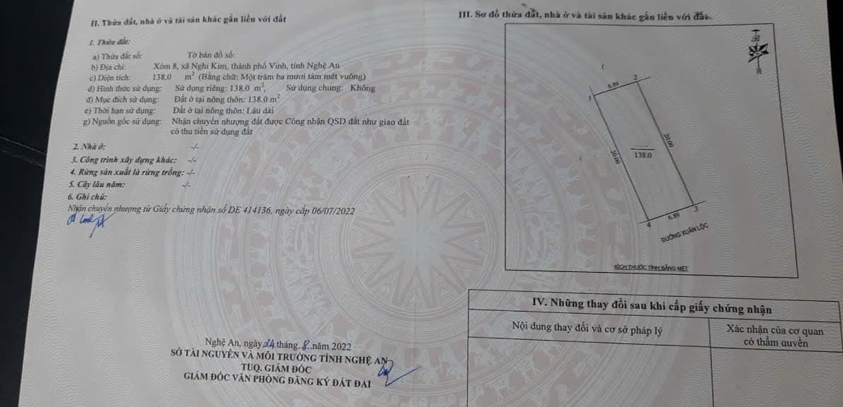 Bán đất Nghi Kim, TP Vinh 138m² giá 5.05 tỷ - Kinh doanh tốt, mặt đường rộng