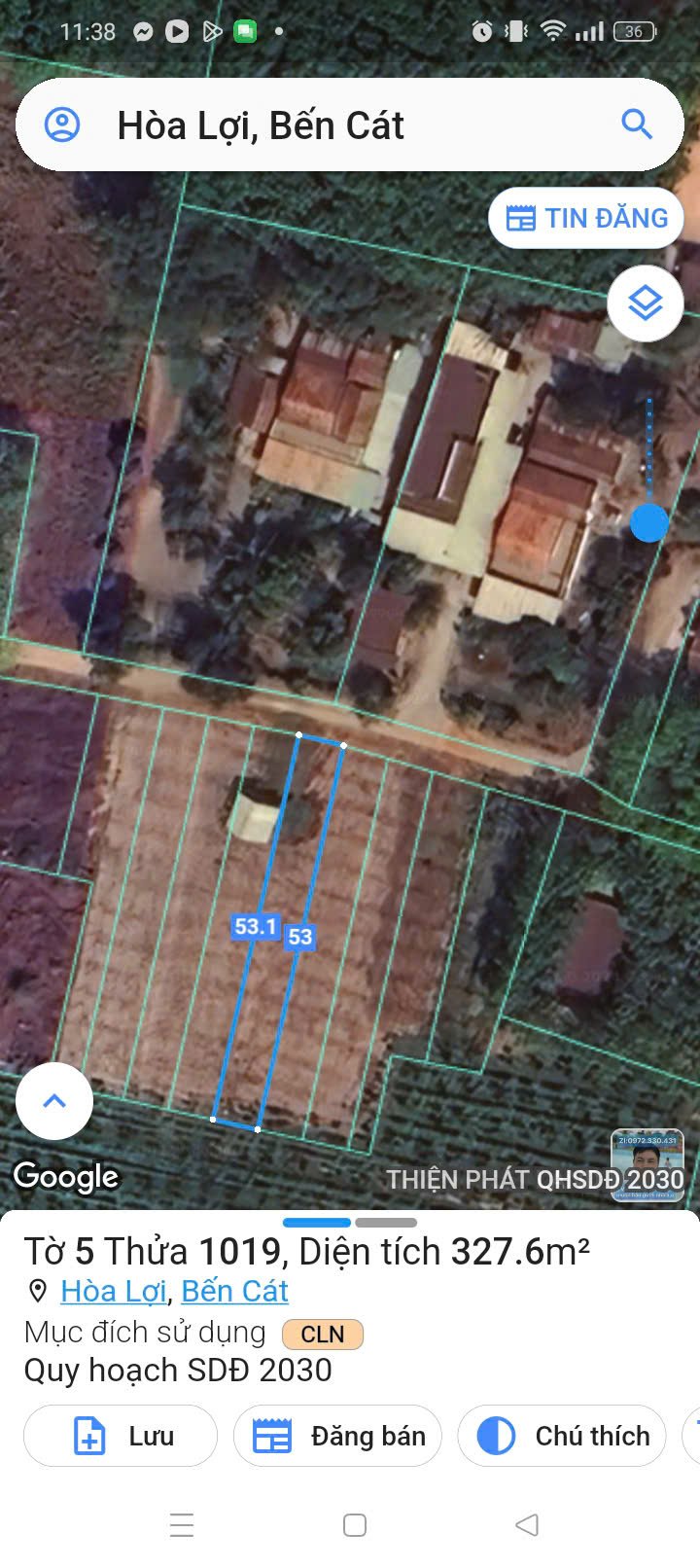 Đất nền phường Hòa Lợi, Bến Cát 327m² giá 890 triệu - Sổ hồng chính chủ, thương lượng ngay!