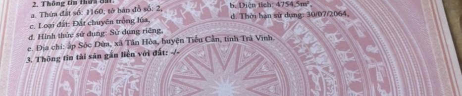 Đất nền mặt tiền nhựa Tân Hòa 4754m² giá 5.5 tỷ - Tiềm năng sinh lời cao!