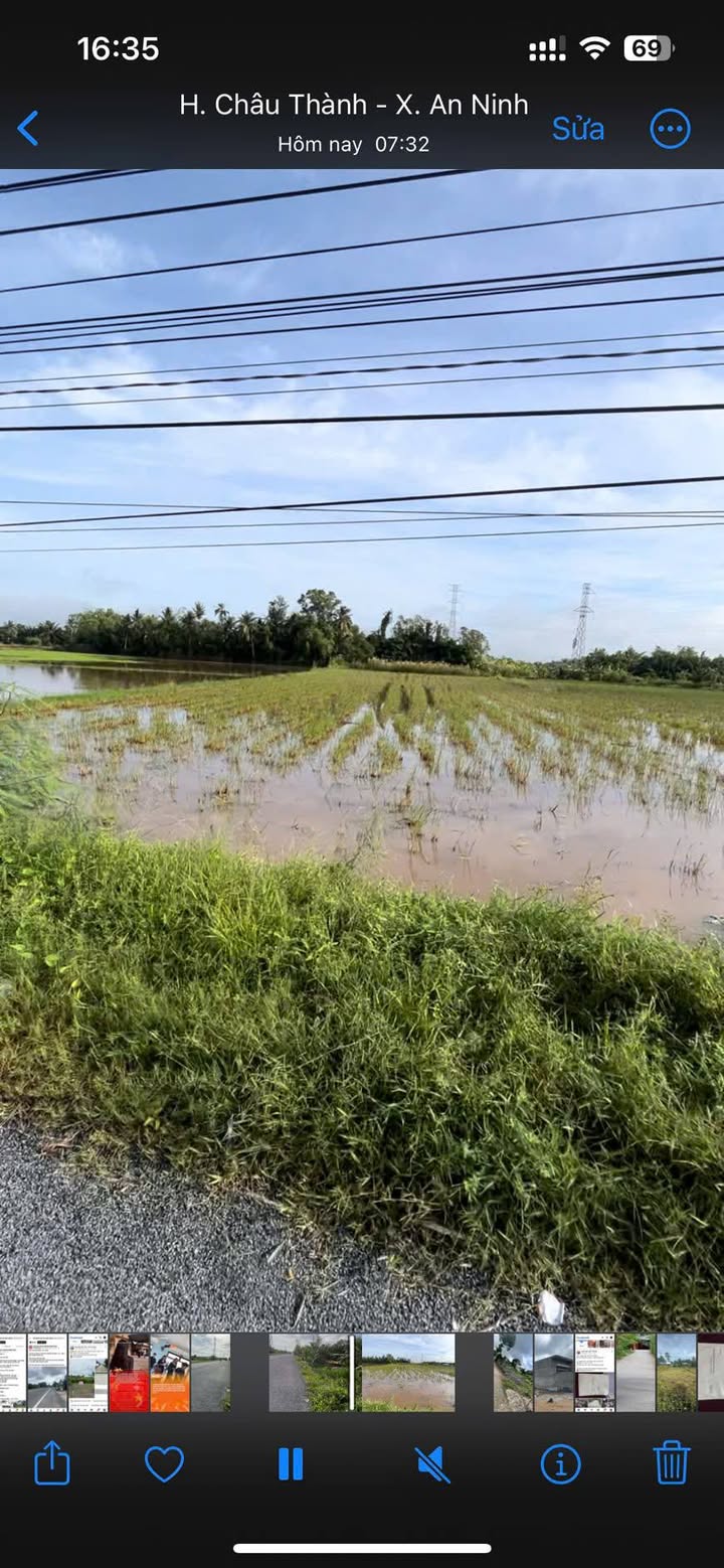 Bán đất An Ninh Châu Thành 6470m² giá 3 tỷ - Mặt tiền lộ nhựa rộng rãi!