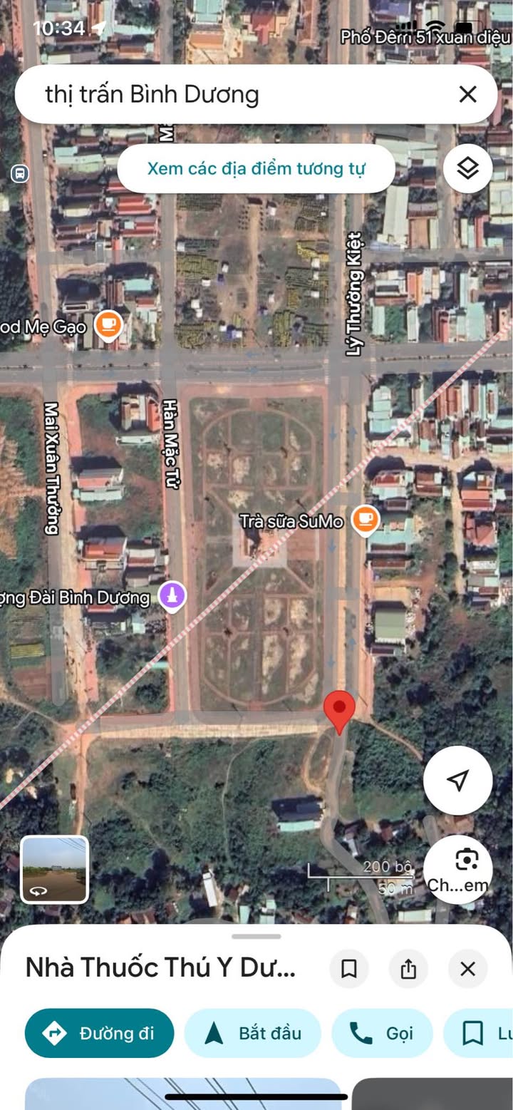 Đất nền trung tâm Thị Trấn Bình Dương 125m² - Mặt tiền đường lớn, giá thỏa thuận!