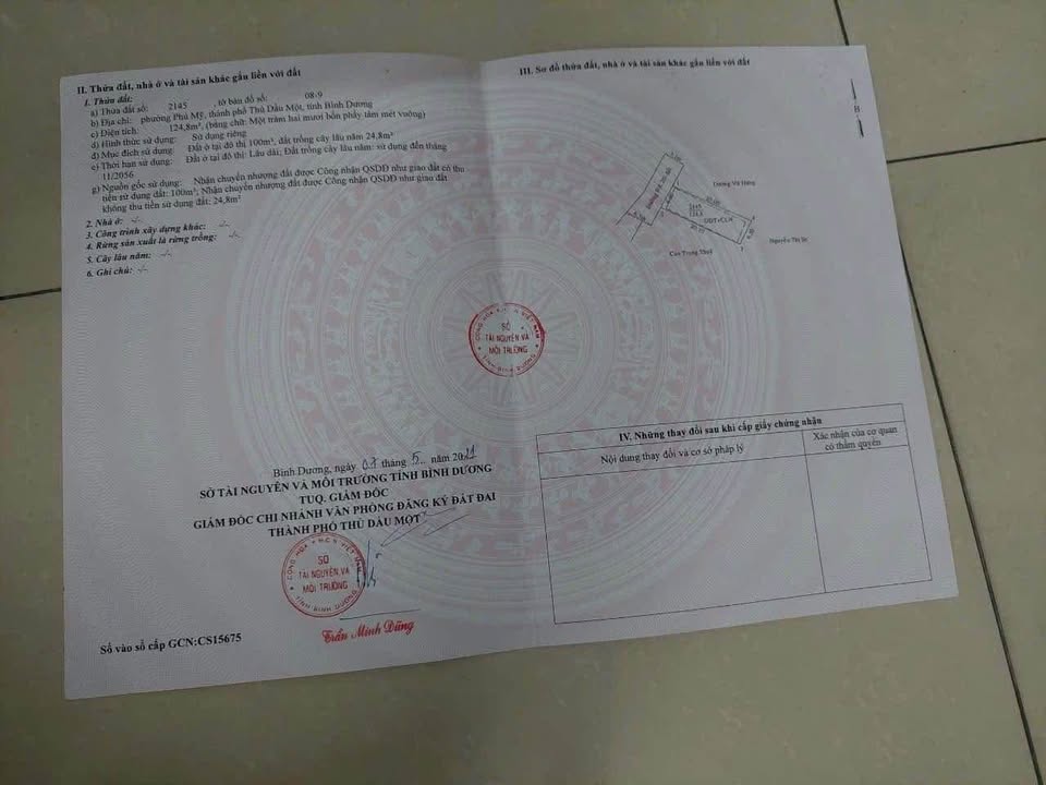 Đất thổ cư Phú Mỹ, Tân Uyên 120m² giá 3.3 tỷ - Đầu tư sinh lời ngay!