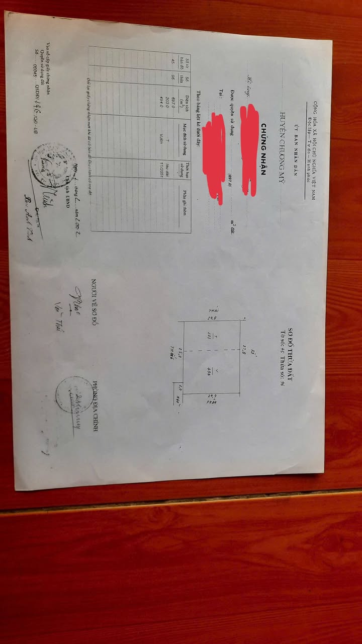 Đất nền 697m² Phú Nghĩa, Chương Mỹ - Cơ hội đầu tư lý tưởng chỉ 11.655 tỷ