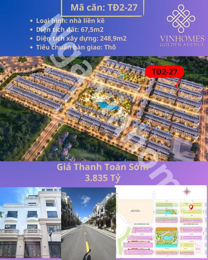Nhà liền kề Vinhomes Móng Cái 67,5m² giá chỉ 3,835 tỷ - Đầu tư sinh lời tốt!
