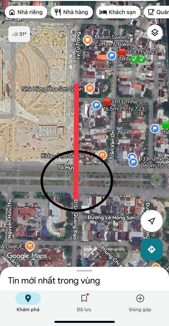 FrontHouse mặt tiền Tố Hữu, Huế 150m² - Vị trí đắc địa, tiềm năng đầu tư!