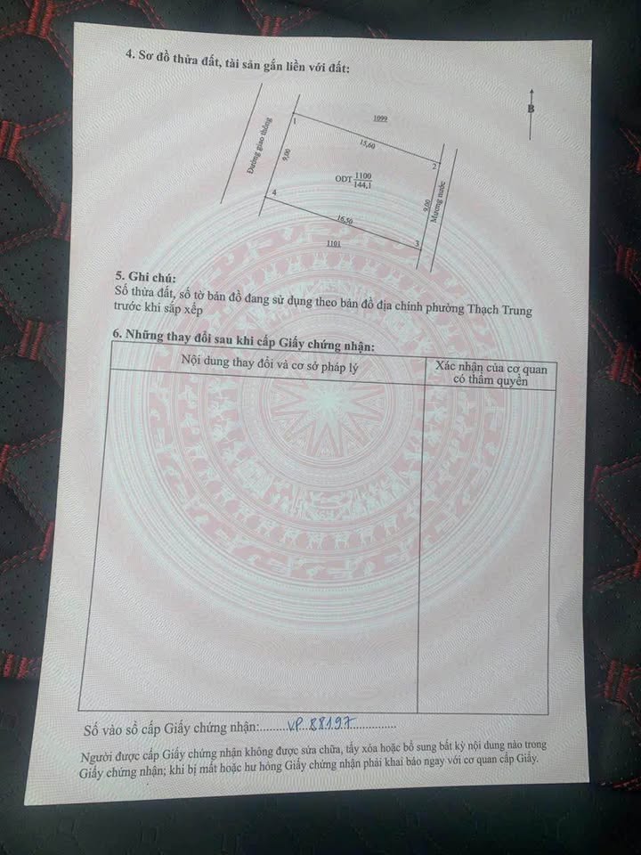 Đất nền Thạch Trung 144m² giá 2 tỷ - Gần trường học và ủy ban!