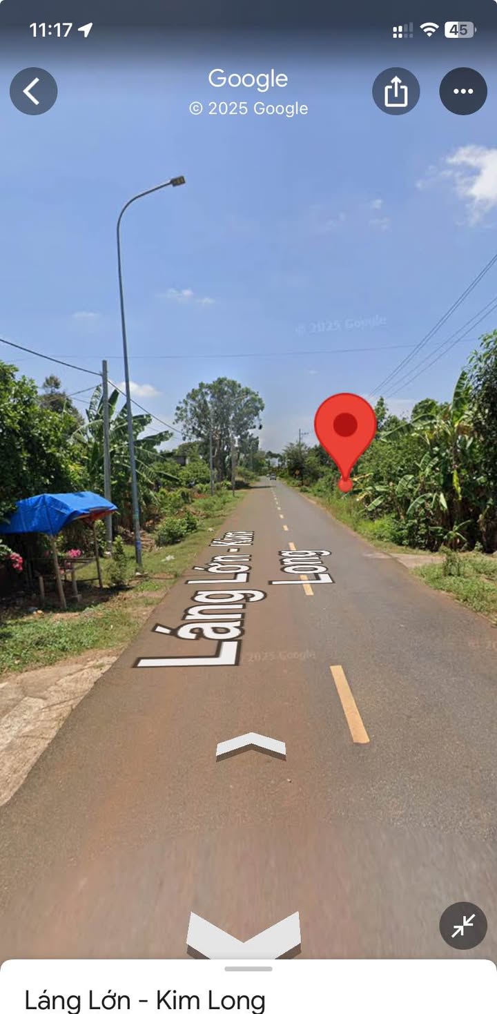 Đất thổ cư 500m² tại đường nhựa Kim Long Láng Lớn, Châu Đức - Giá chỉ 2 tỷ