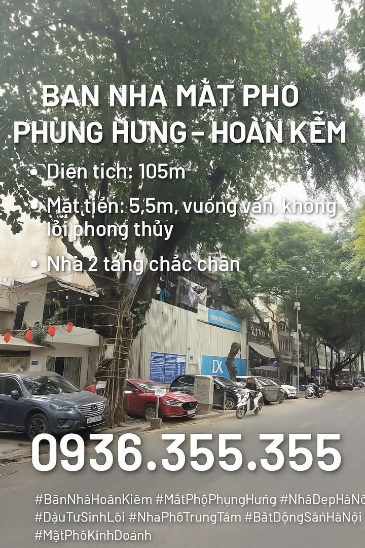 Nhà mặt phố Phùng Hưng, Hoàn Kiếm 105m² - Không lỗi phong thủy, giá thỏa thuận!